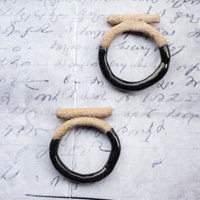 DONI Earrings with black glaze
